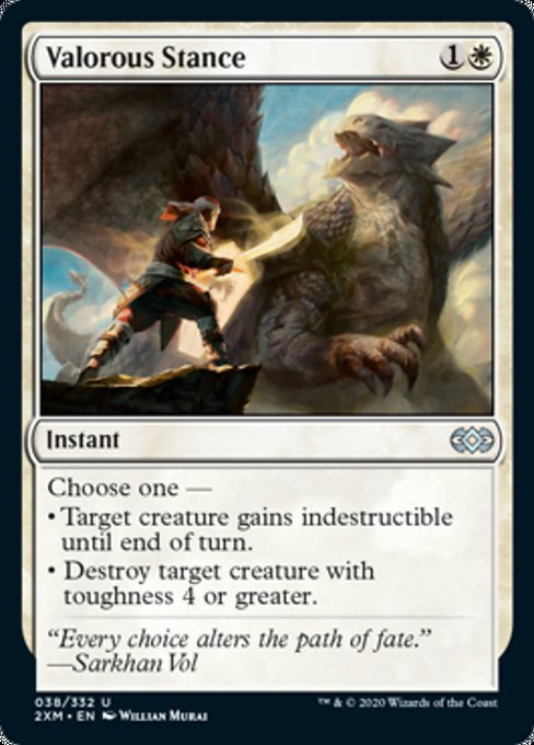 Valorous Stance (Double Masters) Light Play Foil