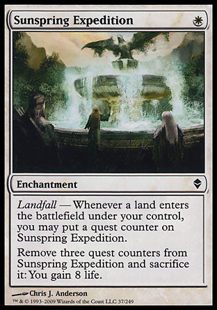Sunspring Expedition (Zendikar) Heavy Play