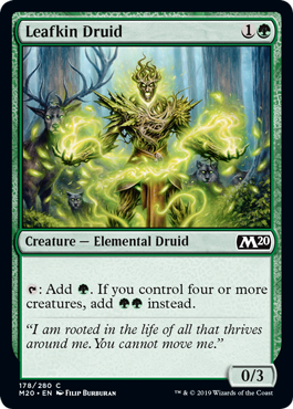 Leafkin Druid (Magic 2020 Core Set) Medium Play