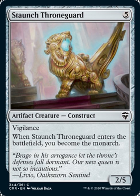 Staunch Throneguard (Commander Legends) Light Play Foil