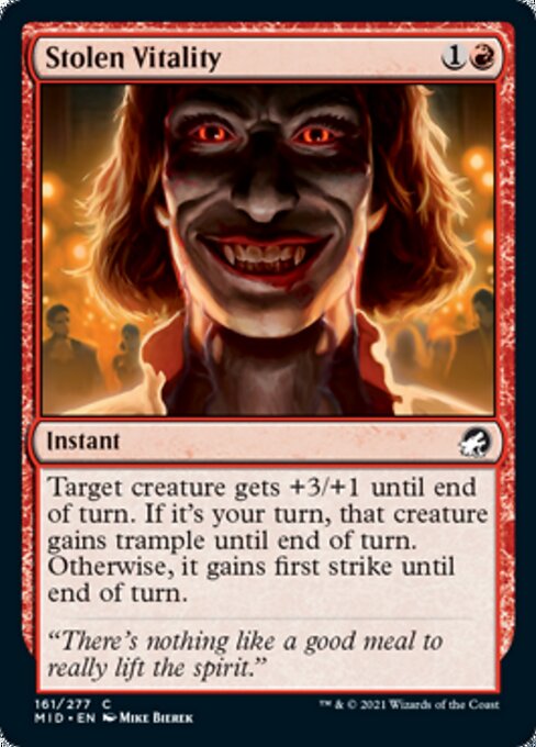 Stolen Vitality (Innistrad: Midnight Hunt) Near Mint Foil