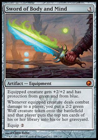 Sword of Body and Mind (Scars of Mirrodin) Medium Play Foil