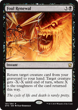 Foul Renewal (Dragons of Tarkir) Light Play