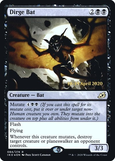 Dirge Bat (Promos: Prerelease Cards) Light Play Foil