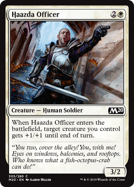 Haazda Officer (Magic 2020 Core Set) Near Mint