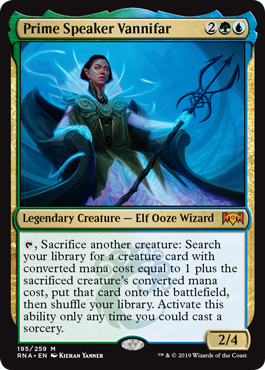 Prime Speaker Vannifar (Ravnica Allegiance) Light Play