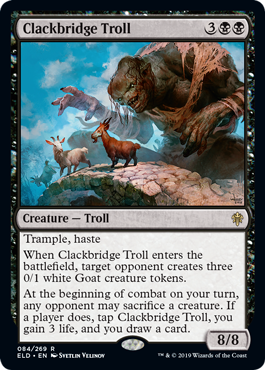 Clackbridge Troll (Throne of Eldraine) Medium Play