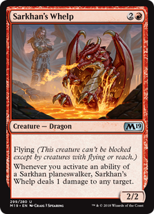 Sarkhan's Whelp (Magic 2019 Core Set) Medium Play