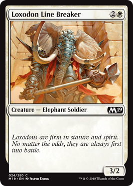 Loxodon Line Breaker (Magic 2019 Core Set) Near Mint