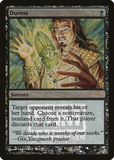 Duress (Promos: FNM) Medium Play Foil