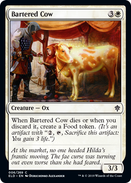 Bartered Cow (Throne of Eldraine) Light Play
