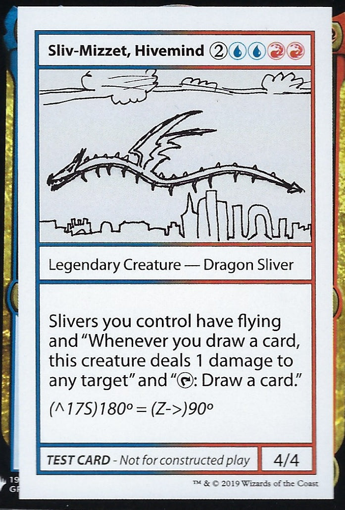 Sliv-Mizzet, Hivemind (Mystery Booster Test Print) Near Mint