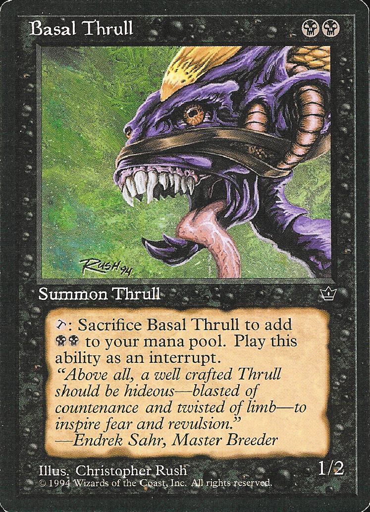 Basal Thrull (4) (Fallen Empires) Heavy Play