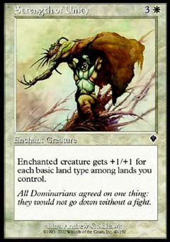 Strength of Unity (Invasion) Light Play Foil