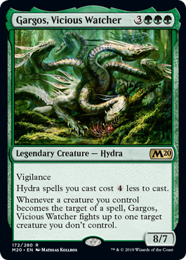 Gargos, Vicious Watcher (Magic 2020 Core Set) Medium Play
