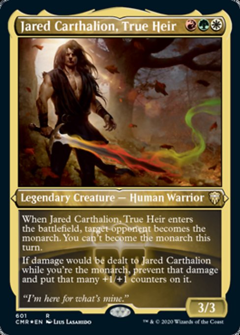 Jared Carthalion, True Heir (Foil Etched) (Commander Legends) Near Mint Foil