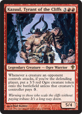 Kazuul, Tyrant of the Cliffs (Worldwake) Near Mint