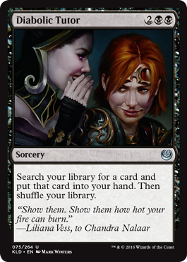 Diabolic Tutor (Kaladesh) Light Play