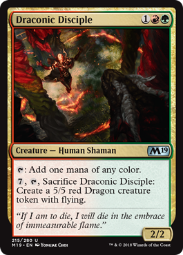Draconic Disciple (Magic 2019 Core Set) Near Mint