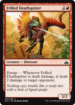 Frilled Deathspitter (Rivals of Ixalan) Near Mint