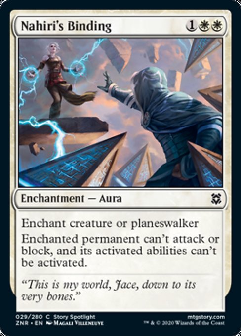 Nahiri's Binding (Zendikar Rising) Light Play