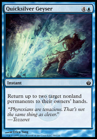Quicksilver Geyser (Mirrodin Besieged) Damaged / Poor