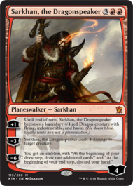 Sarkhan, the Dragonspeaker (Khans of Tarkir) Medium Play