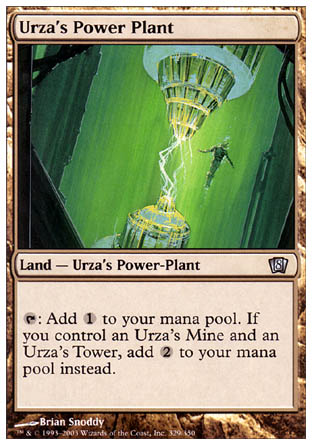 Urza's Power Plant (8th Edition) Medium Play Foil