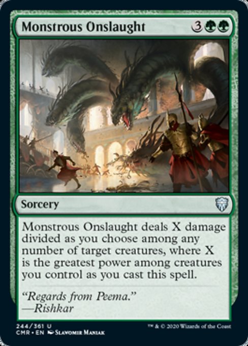 Monstrous Onslaught (Commander Legends) Medium Play Foil