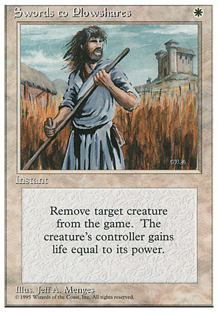 Swords to Plowshares (4th Edition) Heavy Play