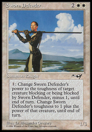Sworn Defender (Alliances) Medium Play