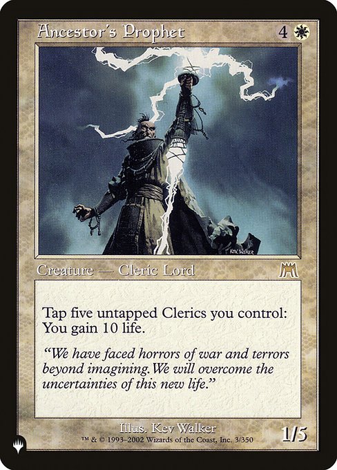 Ancestor's Prophet (The List) Light Play