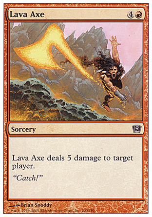 Lava Axe (9th Edition) Medium Play
