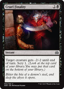 Cruel Finality (Aether Revolt) Near Mint