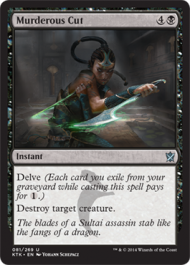 Murderous Cut (Khans of Tarkir) Medium Play Foil