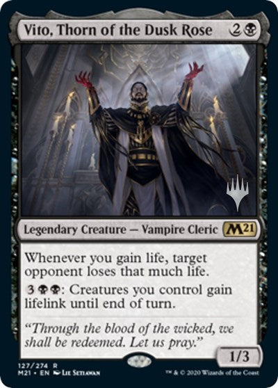 Vito, Thorn of the Dusk Rose (Promo Pack: Core Set 2021) Near Mint Foil