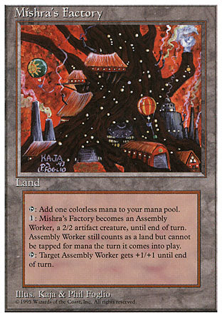 Mishra's Factory (4th Edition) Medium Play