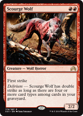 Scourge Wolf (Shadows Over Innistrad) Near Mint