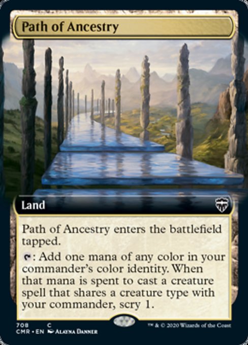 Path of Ancestry (Extended Art) (Commander Legends) Near Mint Foil