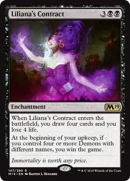 Liliana's Contract (Magic 2019 Core Set) Near Mint