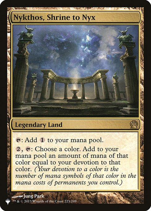 Nykthos, Shrine to Nyx (The List) Near Mint