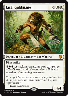 Jazal Goldmane (Commander 2017) Medium Play