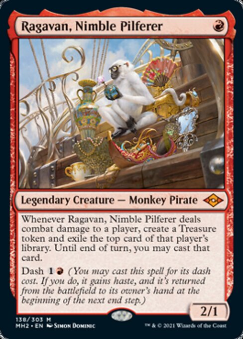 Ragavan, Nimble Pilferer (Modern Horizons 2) Medium Play