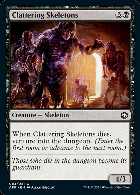 Clattering Skeletons (Adventures in the Forgotten Realms) Near Mint Foil