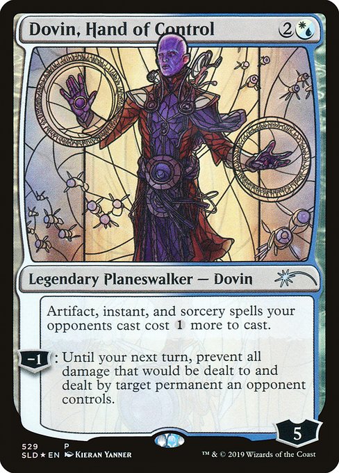 Dovin Hand of Control Stained Glass (Secret Lair) Near Mint Foil