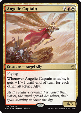 Angelic Captain (Battle for Zendikar) Medium Play