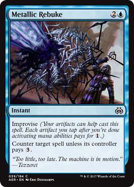 Metallic Rebuke (Aether Revolt) Near Mint Foil