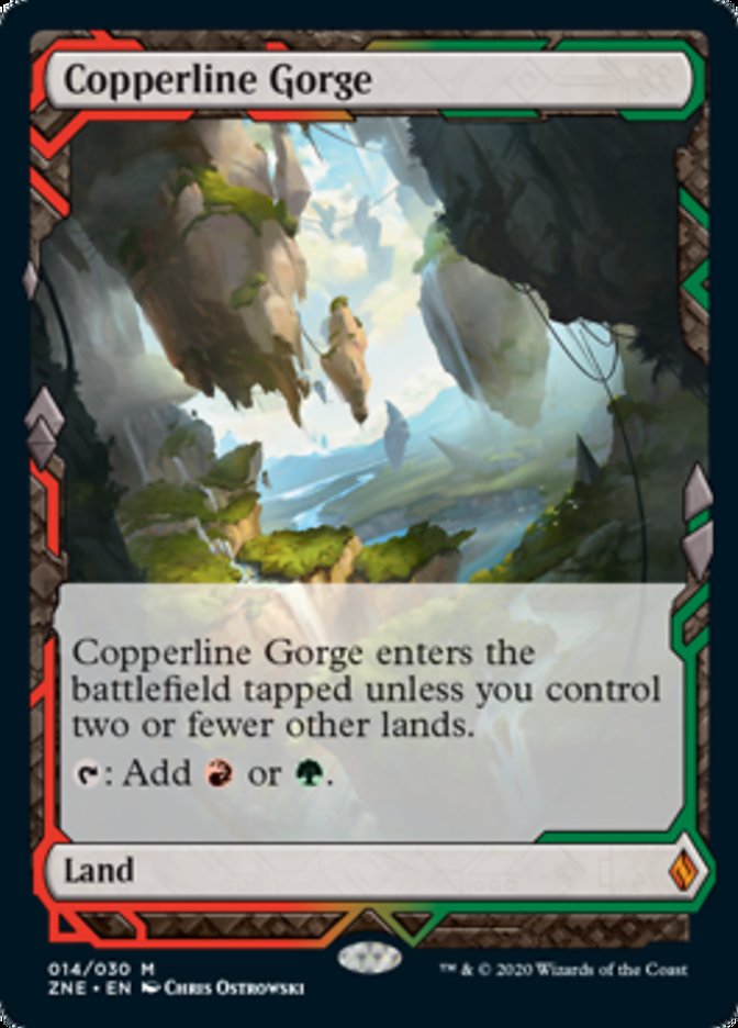 Copperline Gorge (Zendikar Rising Expeditions) Light Play