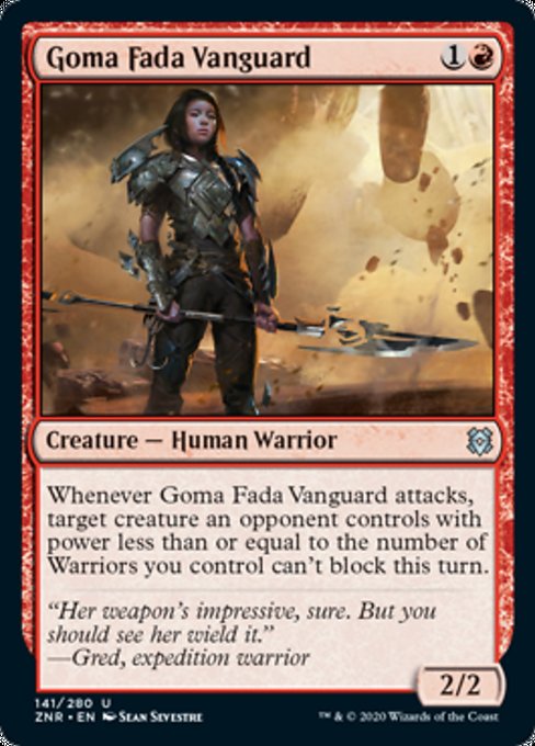 Goma Fada Vanguard (Zendikar Rising) Near Mint Foil