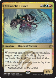 Avalanche Tusker (Khans of Tarkir) Light Play Foil